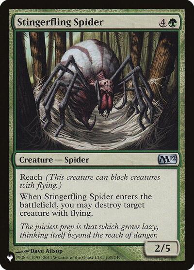 Stingerfling Spider (The List) from LIST #M12-197, Magic: The Gathering card