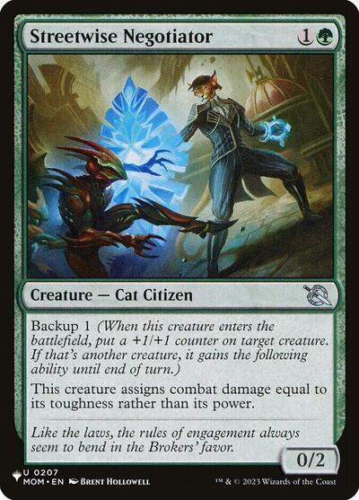 Streetwise Negotiator (The List) PLST MOM-207 Magic card