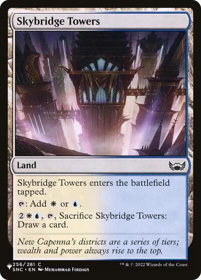 Skybridge Towers (The List) from PLST #SNC-256, Magic: The Gathering card