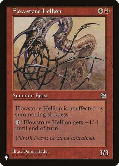 Flowstone Hellion (The List) from PLST #STH-84, Magic: The Gathering card