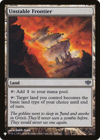 Unstable Frontier (The List) from PLST #CON-145, Magic: The Gathering card