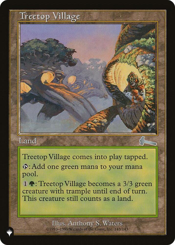 Treetop Village #ULG-143 — The List