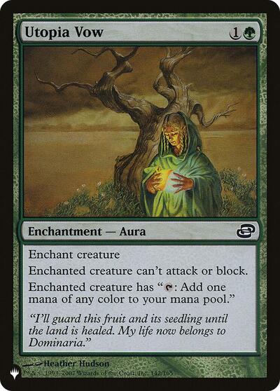 Utopia Vow (The List) from PLST #PLC-142, Magic: The Gathering card