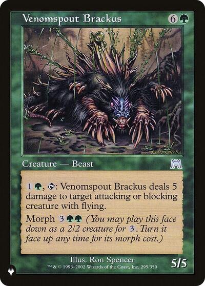Venomspout Brackus (The List) from PLST #ONS-295, Magic: The Gathering card