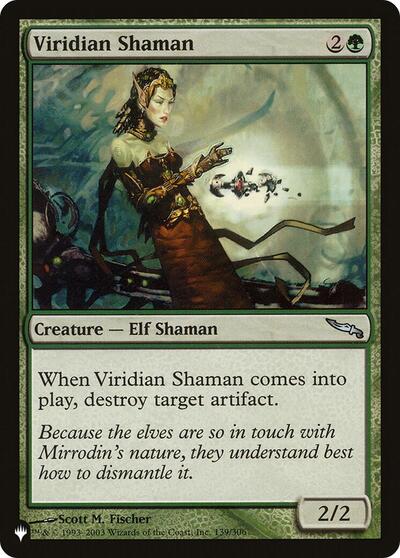 Viridian Shaman (The List) from PLST #MRD-139, Magic: The Gathering card