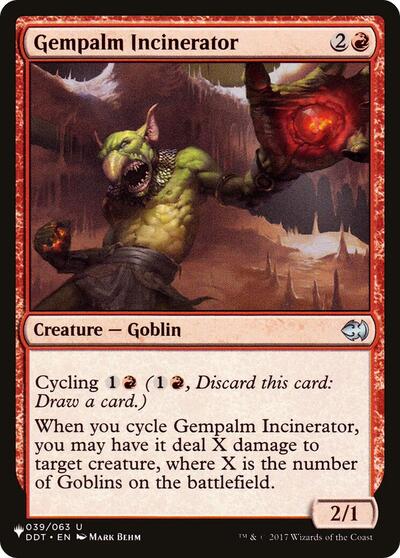 Gempalm Incinerator (The List, from DDT) from PLST #DDT-39, Magic: The Gathering card