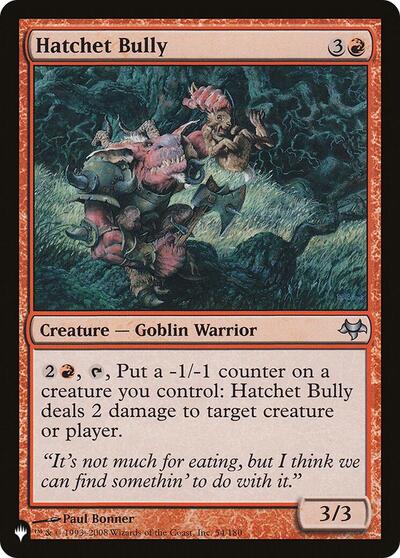 Hatchet Bully (The List) from PLST #EVE-54, Magic: The Gathering card