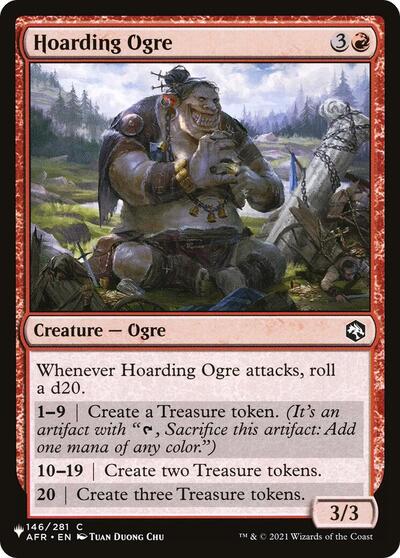 Hoarding Ogre (The List) from PLST #AFR-146, Magic: The Gathering card