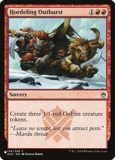 Hordeling Outburst (The List) from LIST #A25-134, Magic: The Gathering card