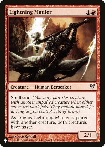 Lightning Mauler (The List) from PLST #AVR-144, Magic: The Gathering card