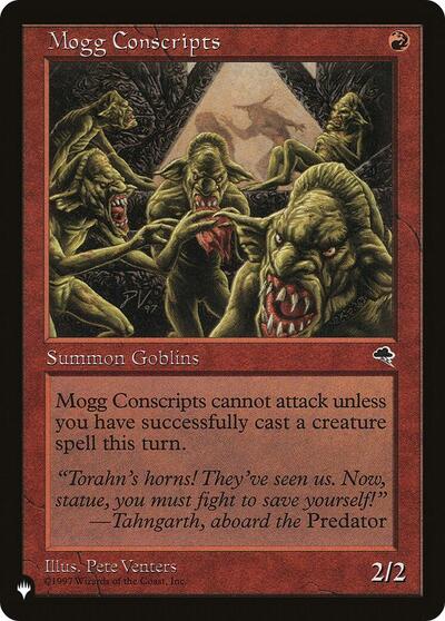 Mogg Conscripts (The List) from PLST #TMP-189, Magic: The Gathering card