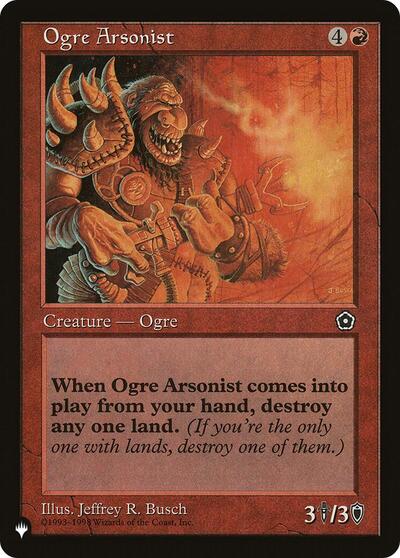 Ogre Arsonist (The List Reprints)