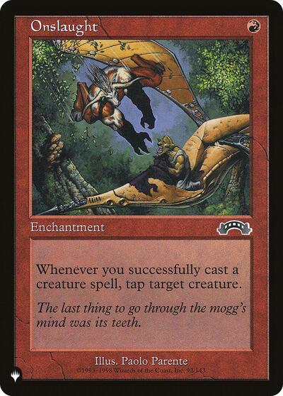 Onslaught (The List) from LIST #EXO-92, Magic: The Gathering card