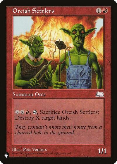 Orcish Settlers (The List) from PLST #WTH-112, Magic: The Gathering card