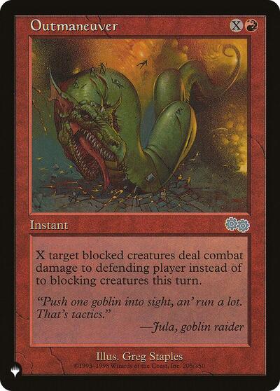 Outmaneuver (The List) from PLST #USG-205, Magic: The Gathering card