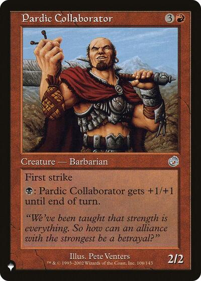 Pardic Collaborator (The List) from PLST #TOR-106, Magic: The Gathering card
