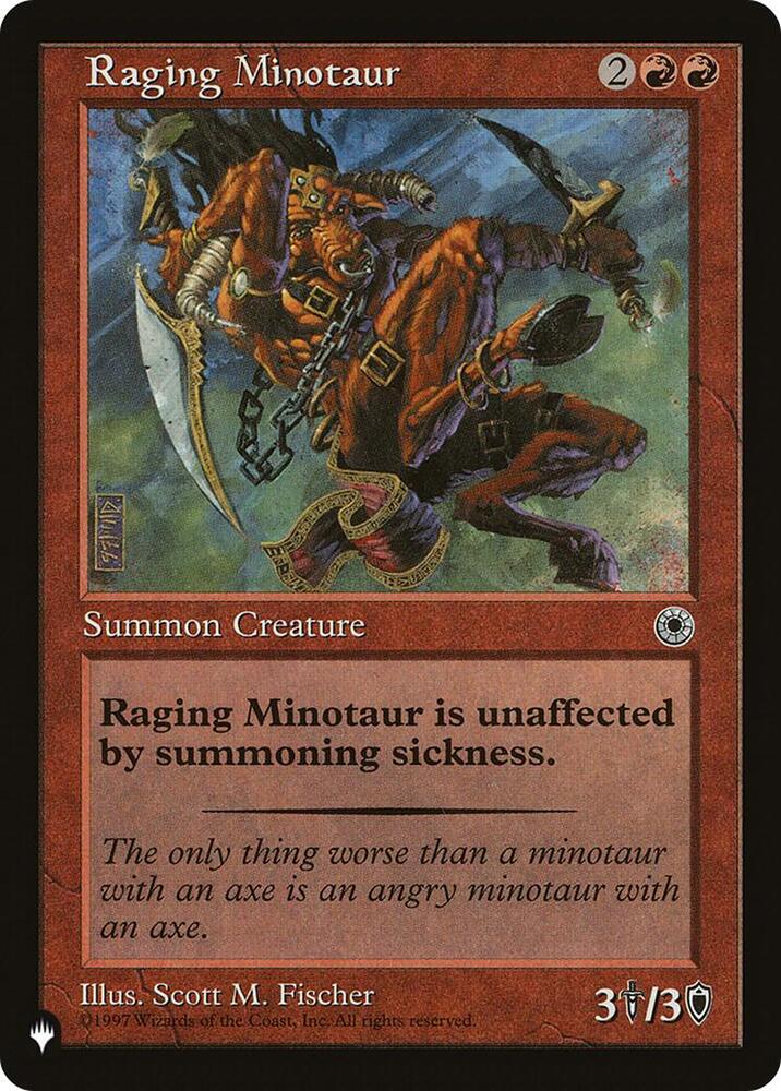 Raging Minotaur - The List Reprints - Magic: The Gathering - TCGplayer.com Raging Minotaur - The List Reprints - Magic: The Gathering - TCGplayer.com