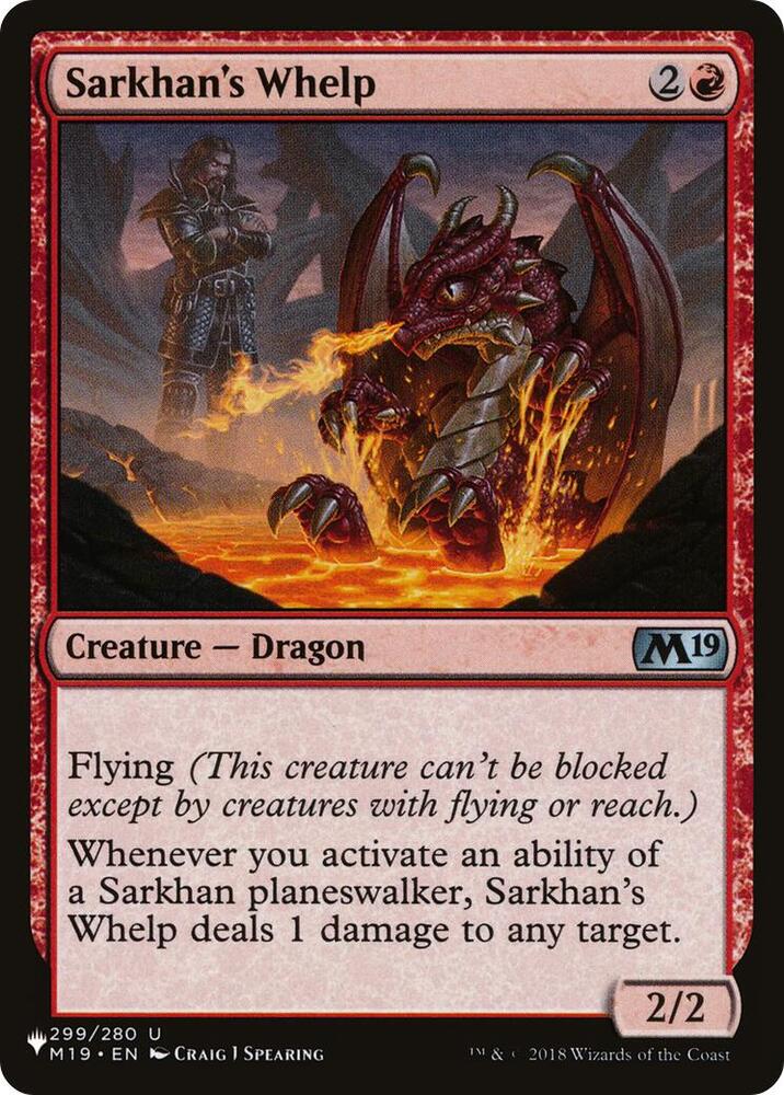 Sarkhan's Whelp 299/280 card