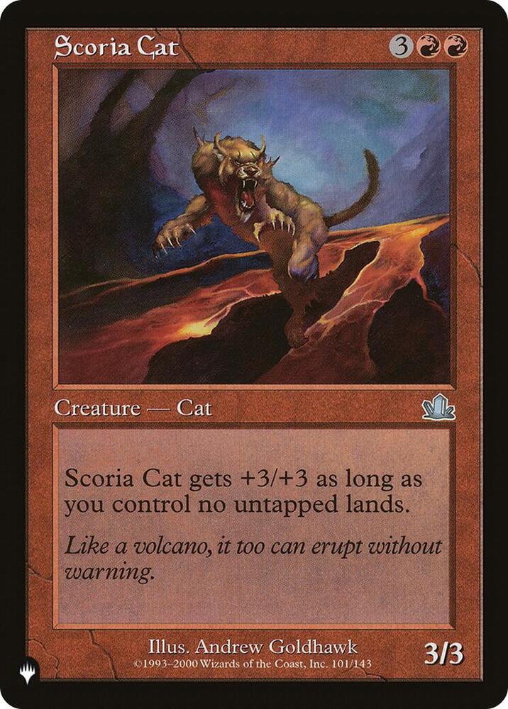 Scoria Cat #PCY-101 — The List