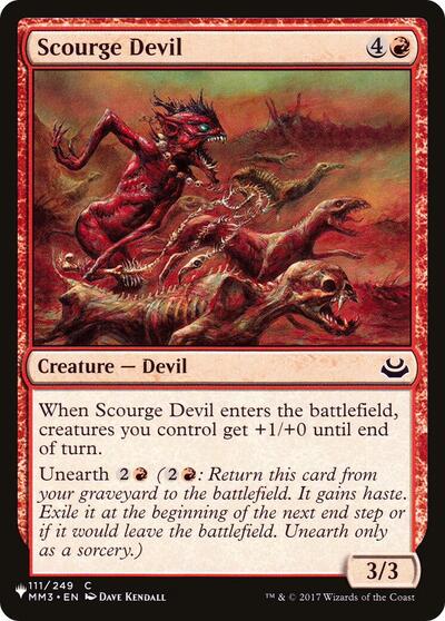 Scourge Devil (The List) from PLST #MM3-111, Magic: The Gathering card