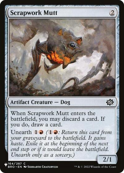 Scrapwork Mutt (The List) from PLST #BRO-164, Magic: The Gathering card