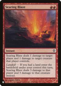 Searing Blaze (The List Reprints)