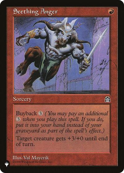 Seething Anger (The List) from PLST #STH-96, Magic: The Gathering card