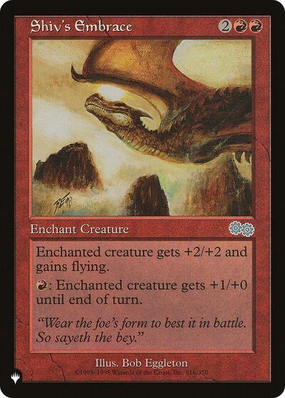 Shiv's Embrace (The List) from PLST #USG-216, Magic: The Gathering card