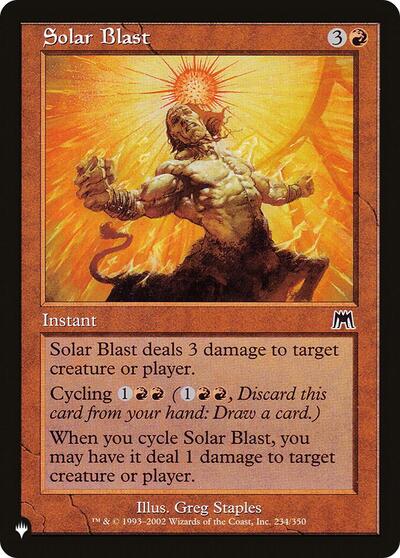 Solar Blast (The List) from PLST #ONS-234, Magic: The Gathering card
