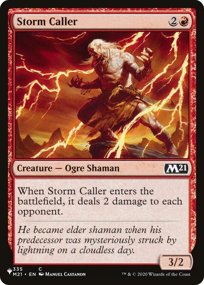 Storm Caller #M21-335 — The List