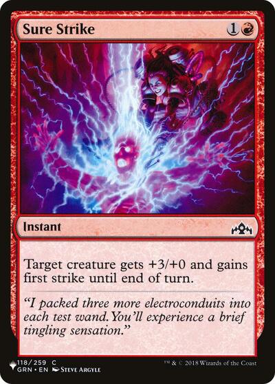 Sure Strike (The List) from PLST #GRN-118, Magic: The Gathering card