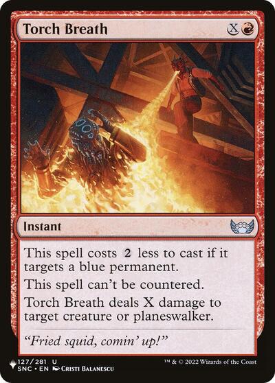 Torch Breath (The List) from PLST #SNC-127, Magic: The Gathering card