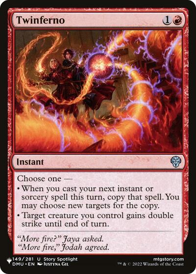 Twinferno (The List) from PLST #DMU-149, Magic: The Gathering card
