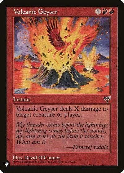 Volcanic Geyser (The List) PLST MIR-202 Magic card
