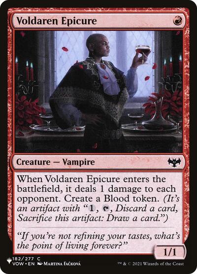 Voldaren Epicure (The List) from PLST #VOW-182, Magic: The Gathering card