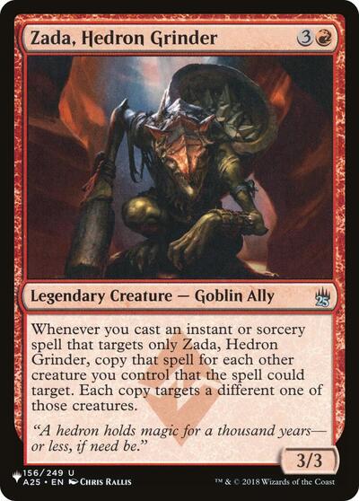 Zada, Hedron Grinder (The List) from LIST #A25-156, Magic: The Gathering card