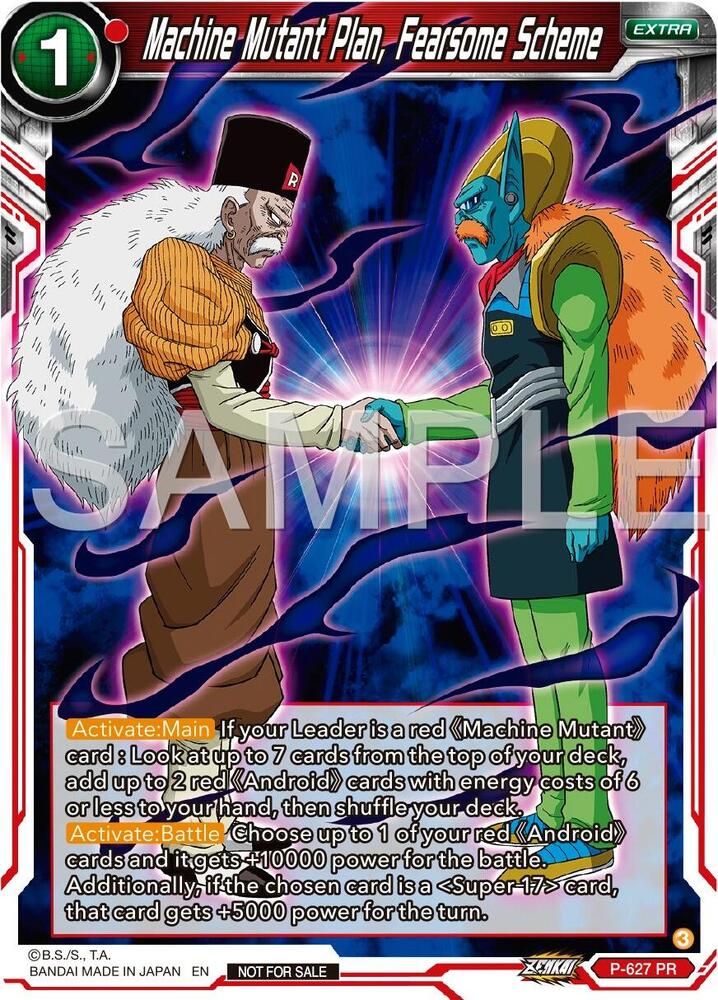 Machine Mutant Plan, Fearsome Scheme (Zenkai Series Tournament Pack Vol.9) #P-627 — Promotion Cards