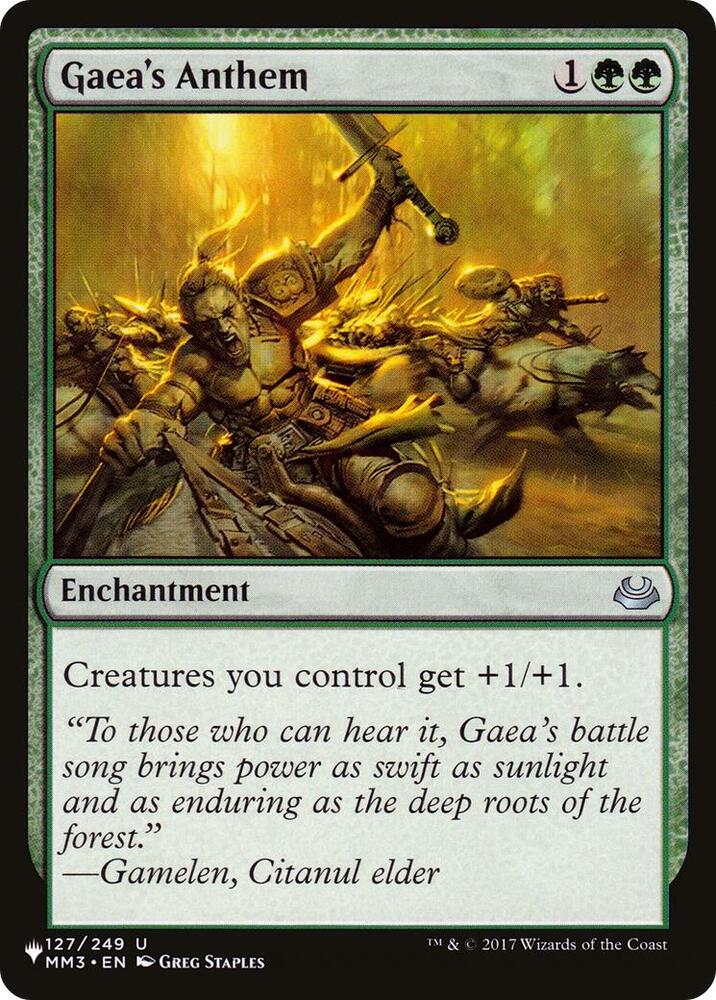 Gaea's Anthem #MM3-127 — The List