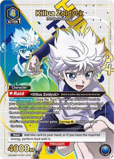 Killua Zoldyck (019) (SR*) card