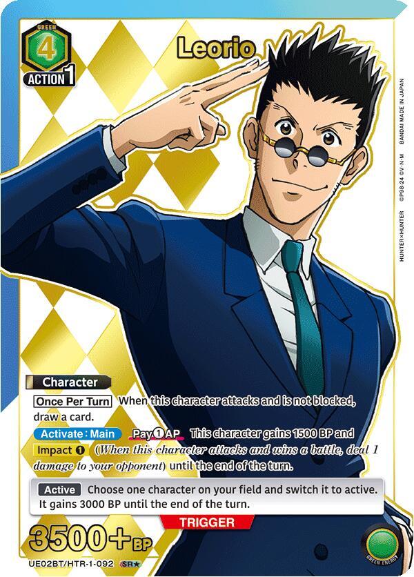 Leorio (092) (SR*) - UE02BT: HUNTER X HUNTER - Union Arena