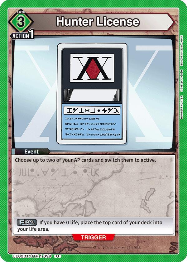 Hunter License - UE02BT: HUNTER X HUNTER - Union Arena - TCGplayer.com