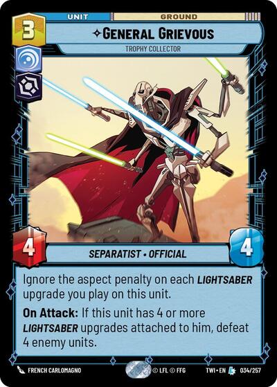 General Grievous - Trophy Collector card