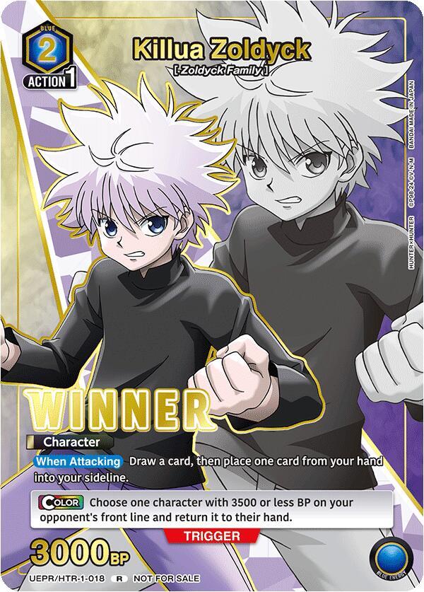 Killua Zoldyck (018) (Winner) - Union Arena Promotion Cards
