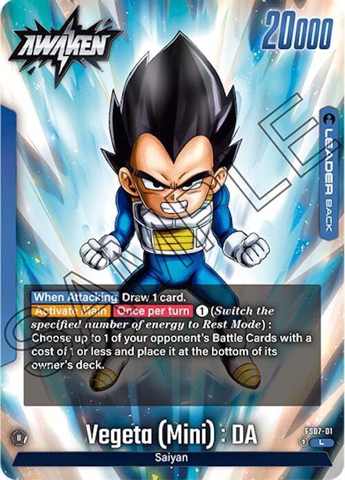 Vegeta (Mini) : DA - Starter Deck 7: Vegeta (Mini) - Dragon Ball