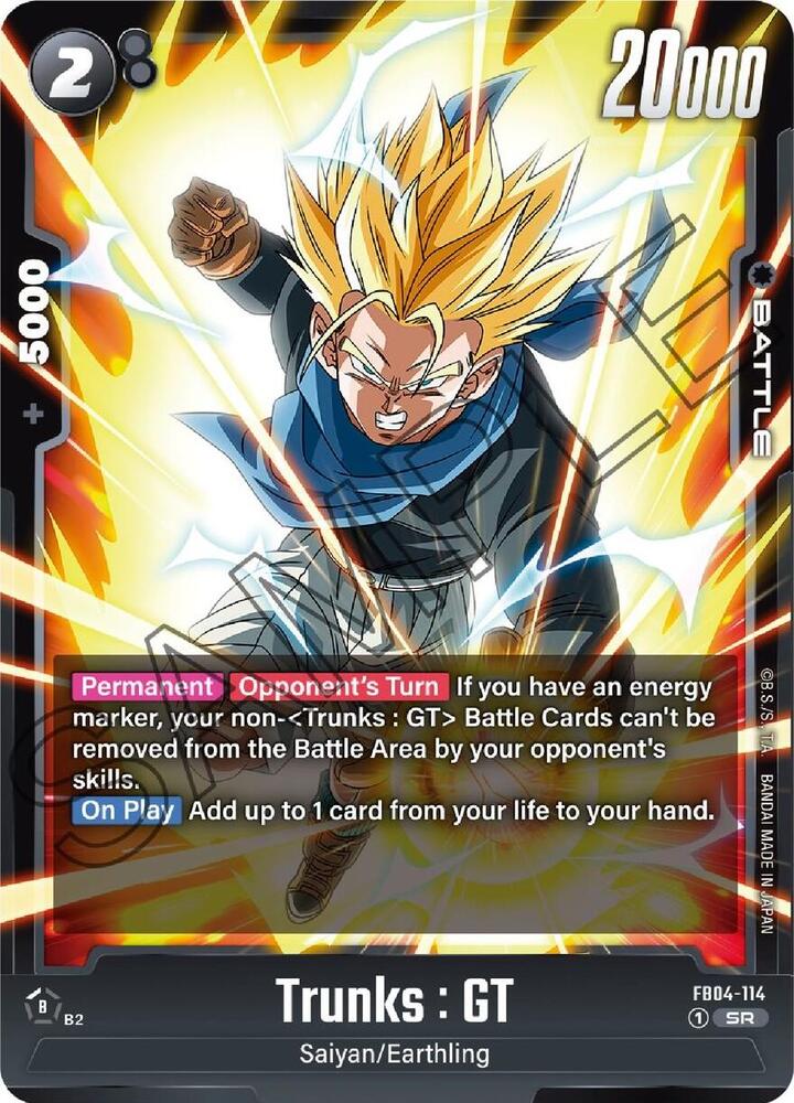 ドラゴンボール カード GT Trunks : GT - FB04-114 - Ultra Limit - Dragon Ball Super