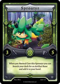 Sproutyr - Elestrals Centaurbor Starter Deck [First Edition] trading card
