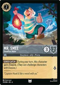 Mr. Smee - Steadfast Mate - Azurite Sea - Lorcana card