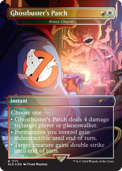 Ghostbusters Patch Boros Charm Rainbow Foil