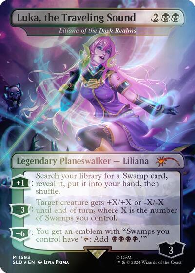 Luka the Traveling Sound Liliana of the Dark Realms Rainbow Foil