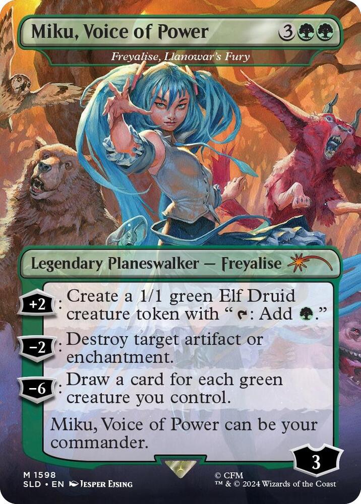 Miku divine diva elspeth tirel secret lair drop series magic